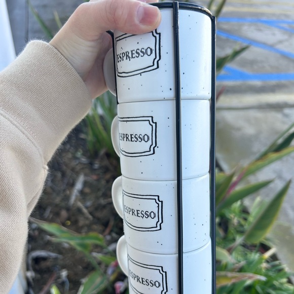 Set of Espresso Cups with Storage Stand / Never used - Picture 2 of 7